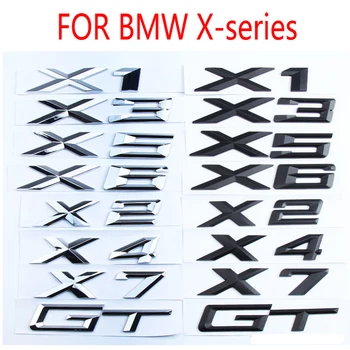 3D Bilens Bagagerum Badge Ord Logo Klistermærke Til BMW GT X1 E84 F48 X2 F39 X3 E83 F25 X4 F26 X5 E53 E70 F15 X6 E71 F16 X7 G07 Z4 E85 E89