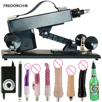 FREDORCH Sex Machine Gun Med 6 Dildo Sex Legetøj Til Voksne Kærlighed Maskine Vibrator Kærlighed Maskine Kvinder Onani Produkt