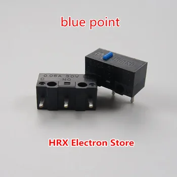 10STK/MASSE HUANO mus micro switch knap levetid på 10 mio sølv kontakte blue point