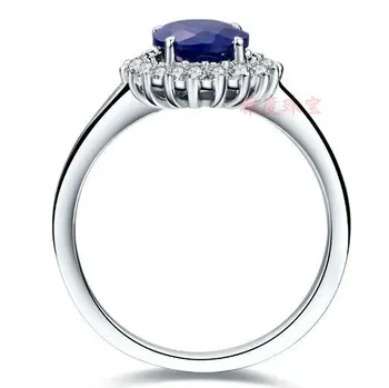 2 Ct-Syntetisk safir Ædelsten ring sterling sølv SONA sten engagement ring, Prins William lugning ring