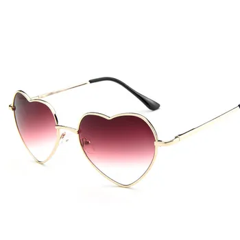 Kærlighed, Hjerte-Formede Solbriller Kvinder Luksus Cat Eye solbriller Damer Sexet Søde Designer Slik Mirror Linse Brille UV400