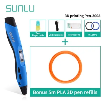 SL-300A 3D-Print Pen Støtte PLA/ABS/PCL-Filament Justerbar Temperatur 3D Tegning Pen Sikkert At Børn Tegning