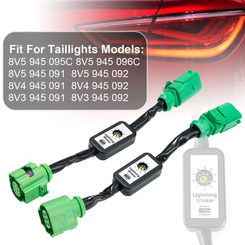 NYE ET Par Dynamiske Turn Signal Indikator-LED Baglygte Add-on Modul Wire For Audi A3 8V Venstre & Højre baglygte