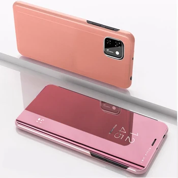 Flip Spejlet Tilfældet For Huawei Honor 9S Læder Smart Klart billede Tilbage Dække For Huawei Y5P 2020 Telefonen Sagen For Huawei Y7P Y8P Coque