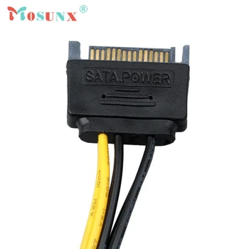 5Pcs SATA strømkabel 15-Pin Til 6-Pin PCI EXPRESS PCI-E Sata-Grafik Converter Video Adapter-Kort Power Kabel Ledning Cabo 17July4