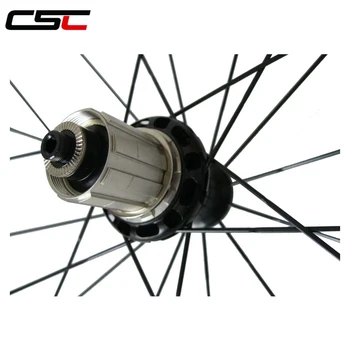 CSC U-Form Lige Trække 700C Carbon Clincher 50mm Hjul 25mm Bredde med Powerway R36 Carbon Hubs sapim søjle 1420 eger