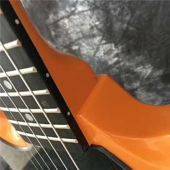 Høj kvalitet Kinesiske el-guitar, venstre side elektrisk guitar, gul maling, håndlavede guitar, tilpasset el-guitar