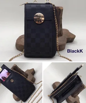 Kvinde tegnebog vandtæt kvalitet faux vinlex læder kvinde tegnebog håndværksmæssig kvalitet mode tegnebog brun darkblue