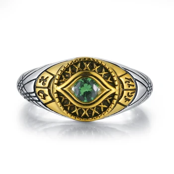 Eye Af Agamotto Tid, Sten Engagement 925 Sterling Sølv Ring