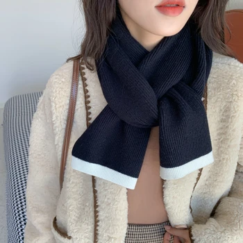 INS koreansk-Stil Sød Strikket Tørklæde Kvindelige Efteråret og Vinteren Studerende Pige Opvarmning Tørklæde kvinder