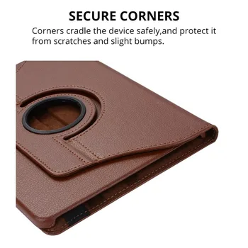 360 Roterende Stå PU Læder taske til Samsung Tab 2 10.1 GT-P5100 P5110 P5113 Tablet Sag med en Vågen Søvn-funktion+Film+Pen
