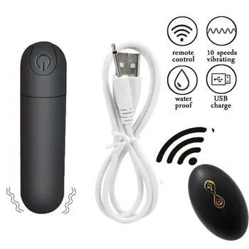 Wireless Remote Bullet Vibrator Trusser 10 Speed Klitoris og G-spot Stimulator Rem på Undertøj Vibrator til Kvinder, Sex Legetøj