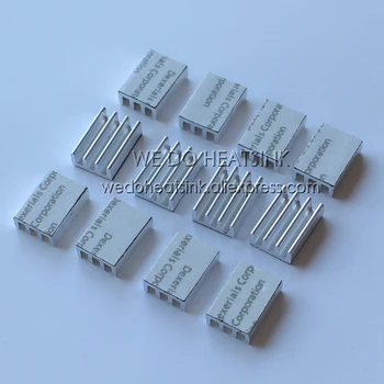 50stk 16x11x5mm Ekstruderet CPU Aluminium Varme Dræn Med Termisk Ledende Tape Heatsink Magt Fans & Køling