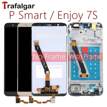 Trafalgar Display For Huawei S Smart LCD-Display Digitizer Touch Screen For Huawei S Smart-Skærm Med Ramme FIG LX1 L21 L22