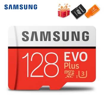 SAMSUNG Microsd-Kort 256G 128GB 64GB 32GB, 8GB 16GB 100Mb/s Class10 U3 U1 SDXC Klasse EVO+ Micro SD-Hukommelseskort TF Flash-Kort