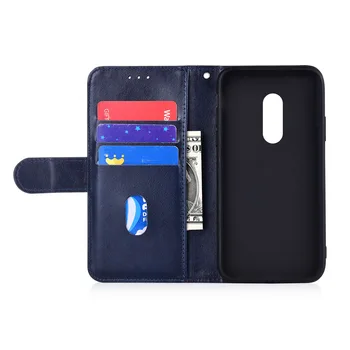 Lynlås Wallet Læder taske til Xiaomi Redmi 5 Plus Fundas Soft TPU-Kortholderen Flip Cover