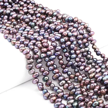Naturlige Ferskvands Perle 36cm Ris Form Punch Løse Perler til Smykker at Gøre DIY-Halskæde og Armbånd Tilbehør Dekoration Kunst