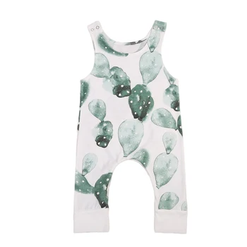 Baby Dreng Pige Kaktus Buksedragt Sommer Tøj Helt Ny Sparkedragt Buksedragt Playsuit Outfit