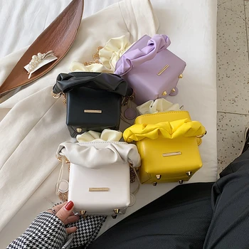 Kvinder tasker designer Mode trend snor spand kvindelige taske lille kæde clamshell dame håndtaske max messenger taske 2020 ny
