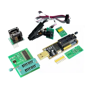 CH341A Flash BIOS-USB-Programmør Modul + SOIC8 Klip + 1,8 V Adapter + SOIC8 Adapter