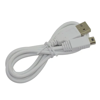 100PCS Engros New Høj Kvalitet Hvid USB Oplader Data Power Oplader Kabel til Nintendo til Wii U GamePad Controller