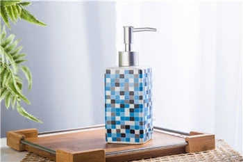 400ML Mosaik Mønster Keramiske Emulsion Flaske Trykke på sæbedispenser Home Hotel Shampoo, Shower Gel Hånd Sanitizer