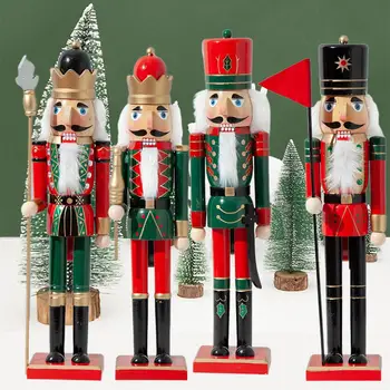 50CM/38CM Træ-Nøddeknækkeren Soldat juledekoration Vedhæng Pynt Til Xmas Tree Part nytår Dekoration barbie Dukke