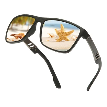 Klassiske Solbriller Herre Polariseret Brand Designer Sommeren UV-Beskyttelse Vintage Kørsel Beskyttelsesbriller TR90-Pladsen Mandlige Sol Briller