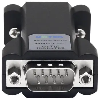UT-211 RS-232 seriel port optoelektroniske isolator, 9-pin seriel RS232 lynbeskyttelse bølge 3 Bits Isoleret Converter