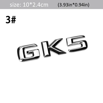 1stk 3D Metal GK5 Bil Side Fender Bageste Bagagerummet Logo Badge Mærkat Decals til at Passe,bil tilbehør, dekorationer klistermærker