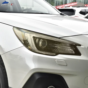 2 Stk bilforlygte Nuance Sort Beskyttende Folie Beskyttelse Gennemsigtige TPU Klistermærke Til Subaru Outback 2018 2019 2020 Tilbehør