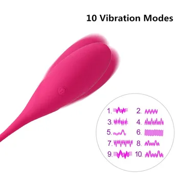 Elsker Æg Vibrator Trådløse Fjernbetjening Kraftfulde 10-tilstand Vibrationer Fjernbetjening Vibrerende Æg G-Spot Vibrator Sex Legetøj til Kvinder