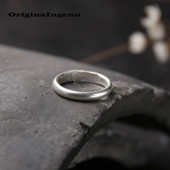 925 Sølv Ring Smykker Enkel Vintage Charme Minimalisme Mødre Kæreste Fødselsdag Unik Gave Haut Femme Ringe til Kvinder Anillos