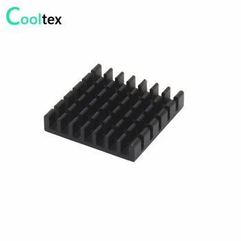 10stk/masse 25x25x5mm Aluminium Heatsink for Chip RAM IC LED køleplade radiator KØLIGERE køling