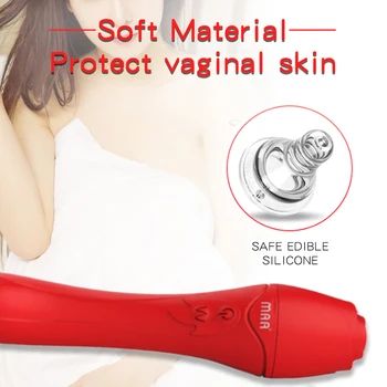 Man Nuo Intelligent Varme 10 Speed Massageapparat til Kvinder,Dildo, G-spot Stimulator Vibrator Body Massager Voksen Sex Legetøj til kvinder