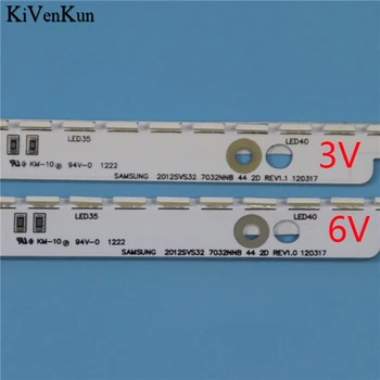6V 3V LED-Baggrundsbelysning Strip For Samsung UE32ES6760S UE32ES6750 Bar Kit TV LED Line Band Linse 2012SVS32 7032NNB 44 2D-REV1.1 REV1.0