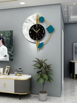 Nordic light luksus ur væggen stue moderne enkel husstand mode kreativ atmosfære hænge på væggen
