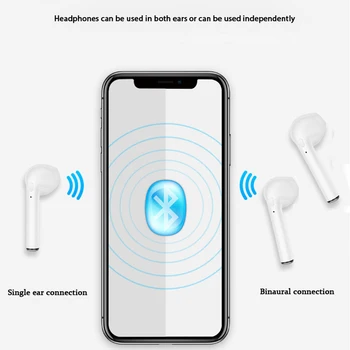 Trådløse Hovedtelefoner Til Huawei Honor 10 9 Lite 8 V20 V10 8C 8A 8X Antal 7A, 7C 7X Nova 4 3i 3 Bluetooth-Hovedtelefon Med Mikrofon Tvillinger 2STK