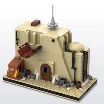 Tatooine Ørkenen Arkitektur Junk Store Model byggesten Stjernede Space Wars DIY By Street View Mursten Børn Forsamling Toy Gave