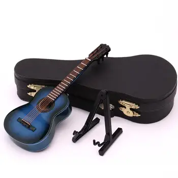 Yfashion Klassisk Guitar-Model, Træ-Noneature Guitar Vise musikinstrumenter Dekoration Gift med Sagen Stå