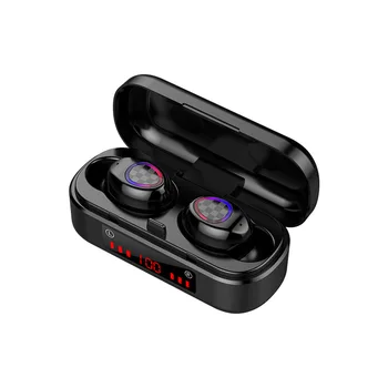 Trådløs Bluetooth-5.0 Headset V8 HiFi Stereo Hovedtelefoner 2000mAh Sports Hovedtelefoner Mini Øretelefoner til Android-og iOS-Smartphones