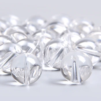 Naturlig Rå hvid kvarts krystal perler 4-12mm naturlige runde Klart Virkelige crystal glat løse perler til smykkefremstilling-armbånd