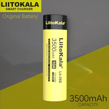 Ægte/Original 1-10STK LiitoKala Lii-35S 18650 Battery3.7V Li-ion-3500mAh lithium batteri Til high drain enheder.