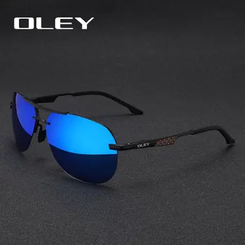 OLEY Mænds Solbriller Brand Designer Pilot Polariseret Mandlige Sol Briller Briller Gafas Oculos de sol Masculino For Mænd Y7558