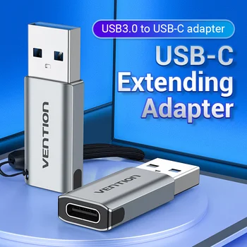 Vention USB-C Adapter USB 3.0-han til Type C Kvindelige Kabel-Adapter til Notebook Samsung Xiaomi Hovedtelefon USB-3.1 Converter Adapte