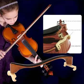 Ahorn Træ Violin Skulder Resten Støtte til 3/4 4/4 Fuld Størrelse Violin Tilbehør Violin Violin med Rengøring Klud Drop Skib