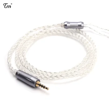 Nyeste TRN Øretelefon Opgradere Kabel 2,5 MM Afbalanceret forsølvet Kabel-0.75/ 0.78 mm Mmcx 2 Pin Stik TF10 TF15 V80 V30 V20 V10