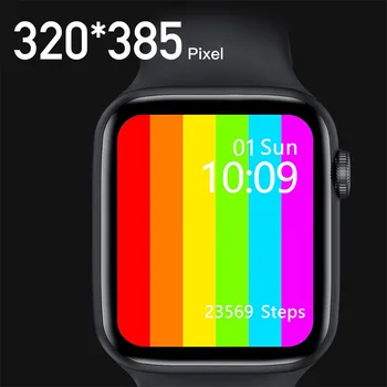 2021 IWO W46 Smart Ur Mænd 44mm Smartwatch Mænd, kropstemperatur På 1,75 Tommer HD-IP68 Smartwatch Sport Smartwatch Fitness Tracker