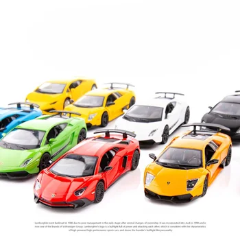 Lamborghini Metal Toy Cars , 1/36 Trykstøbt Skala Model, Børn Til Stede, Med Pull-Back Funktion Oplukkelig Dør
