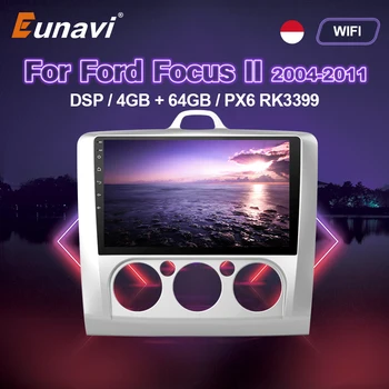 Eunavi 2 Din Android Bil Radio Multimedie-Afspiller Til ford focus 2 3 Mk2 Mk3 2004-2011 hatchback 2din Audio 9